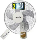 iBELL VIVA High Speed Wall Fan with Remote, 5 Leaf, 406mm, Low Noise Motor, White