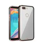 RUPELIK (Chrome Case Oppo A12 Black) Luxurious Electroplated Crystal Clear Soft Silicon Chrome Case for Oppo A12 / F9 / F9 Pro / A11k / Realme 2 Pro / A5s / A7 (Black)