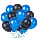 Party Propz Blue Rubber Birthday Metallic Helium Balloons Decoration (Set Of 100)