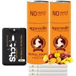 ROYAL SWAG Ayurvedic & Herbal Cigarette, Frutta Flavour Smoke Tobacco Free Cigarettes with Shot Helps in Quit Smoking - (10 Sticks + 1 Shot)