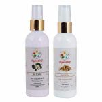 Sugandhim Air Freshener Spray Sandal, Mogra (Jasmine), 2 x 100 ml, Aerosol, 100% Ganga Water Based, Exotic Floral Fragrance And Warm Woody Fragrance