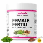JUSTVEDIC Female Fertili Drink Mix (1 Month Pack | 200 Grams) - Helps with Fertility and Ovulation