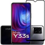 SM Styles Edge To Edge Tempered Glass for vivo Y33s (Pack of 1)