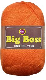 Simi Enterprise Orange Wool Bigboss Wool, Ball Hand Knitting Wool, Art Craft Soft Fingering Crochet Hook Yarn, Needle Knitting Yarn Thread Dyed-Nd Art-Abb, 400 G