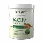 KERATINE PROFESSIONAL Brazilian Hair Spa | Enriched With Brazilian Nut, Almond, Keratin Protein & Vitamin E | Moisturizing Anti Frizz Powerful Keratin | Formulated With Natural Oil 1000 Ml,1 Count