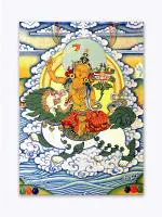 Tamatina Multicolor Thangka Art Of Dorje Shugden Buddhism Traditional Art Canvas Painting-24X18 Inch