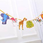 Grand Shop Multicolor Natural Rubber Animal Jungle Safari Buntings