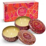 Bryan & Candy Aromatherapy Scented Candles gift Set - Pumpkin Spice And Red Currant For Men And Women 184 g Each Pack Of 2