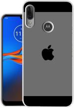 Case Club Grey Silicon Grip Case Back Cover For Motorola E6S