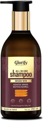 Glorify All-in-One Shampoo to Reduce Dandruff and Hair Loss - 250 ml