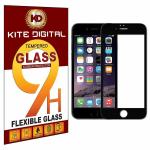 Kite Digital iPhone 6/6S (Black) 5D/6D/11D/21D Premium Tempered Glass Screen Protector Slim 9H Hard 2.5D with Full Installation Kit (Pack of 2)