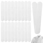 HANNEA 20Pcs Collar Protector Sweat Pads - White Collar Grime, Self-Adhesive Neck Liner Sweat Absorption Pad Invisible Protection For Shirt Collar, Hats Liner, Cap Brim, Prevent Sweat & Stains