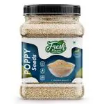 FRESH FINEST Poppy Seeds A Grade Poppy Seed|Khus Khus Dana|Posta Dana for Eating No Additives Jar Pack 1 kg