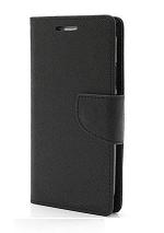 MONKISH Vivo V11 Black Canvas Magnetic Lock Diary Wallet Style Flip Cover|Mobile Cover|Mobile case|Flip cover