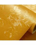 UZANIYA Gold Floral and Botanical Vinyl Self Adhesive Wallpaper (1000 x 45 cm)
