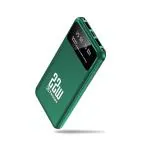 TP TROOPS Power 10000 mAh Power Bank with Dual Input(Type C + Micro), Dual USB Output, LED Lite LCD Screen,Indicator, Wake up Button, 22W Max Output, 5.1V (GREEN)