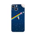GADGETSWRAP Printed Vinyl Skin Sticker for Apple iPhone 13 - Nyan Cat