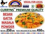 Curryns Premium quality Besan gatta 250gm | Natural masala | home made masala Powder | home made spices| spices powder