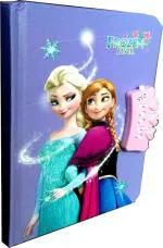 Technochitra Multicolor Frozen Printed Diary With Number Lock Regular Set