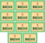 KA Khadi Ark Herbal Natural Handmade Lemongrass Bath Soap 125gm each Pack of 11