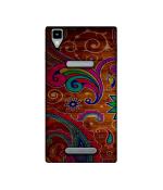 Casotec Wooden Pattern Print Design Printed Silicon Soft TPU Back Case Cover for Panasonic Eluga A2