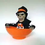 My Party Suppliers Halloween Ghost Candy Bowl Dish Animated Skeleton Decoration Sound Control Scary Party Supplies