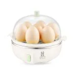 Hestia Appliances, 360W IQ-Egg Boiler, 7 Egg Poacher, 3 Different Boiling Modes, Automatic Machine Turn-Off, Overheating Protection, Stainless Steel Bowl, Beige