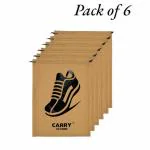 CARRY CLOUD Shoe Bag for Travel & Storage Travel Organizer for Women & Men Travel Accessories Shoe Bags Pouches Shoe Cover for Travelling Travel Essentials | Beige | Pack of 6