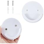 Tagve White ABS Shower Curtain Rod Holder