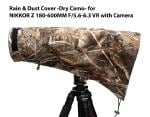 Wildroar Rain & Dust cover- For NIKKOR Z 180-600mm + Camera- Dry Camo