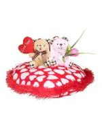 Tickle Polyester Cute Loving CoUple Lightweight Stuffed Toy 30 cm 3M and Above