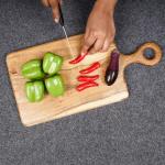 Naayaab Craft Premium Acacia Wood Chopping Board, Vegetable Cutting Carving Board for Kitchen - Size (39 x 19 x 1cm)