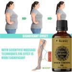 KURAIY Natural Weight Loss Dissolve Fat Essential Oil for Whole Body Ginger Extract 30ml