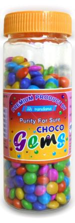 Shivandana Pure Gems Chocolate Buttons Chocolate Munchies Gems Buttons 250 Gram