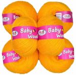 M.G Enterprise yarn, Baby wool ocho Yellow Pack of 6 pc 25 gm each