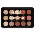 Glam21 Sensational 15 Colour Eyeshadow Palette-Unique Combination of Mattes & Shimmers-14g,Shade-02