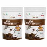 Zest Plant Protein Powder for Kids (4-12 Yrs) Lactose Free Nutrition Drink, 200g (Pack of 2)