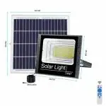 Homehop 200W Solar Flood Light Outdoor LED Waterproof for Home Garden Wall Compound Patio Automatic Powered Lamp with Remote Control (ABS, Pack of 1)