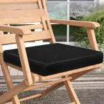 Sleepsia Memory Foam Square Seat Cushion - Car, Office Chair Seat Pad - 16x16 (Black)