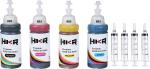Hkr Refill Ink For Hp Cartridge 805, 803, 680, 678, 818, 802, 901, 703, 704, 46, 21, 22, 27, 28, 56, 57 - Multicolor (Pack Of 4)