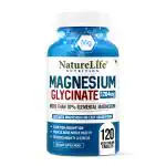 Nature Life Nutrition Magnesium Glycinate 1204mg Supplement - 120 Veg Tablets