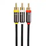 BlueRigger Dual Shielded Subwoofer Audio RCA Cable - 3 m
