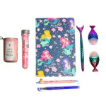 THE CUBBY CART 8 Pcs Mermaid Stationery Set/Girls Essentials/School girls Stationery Set/Mermaid Gift Set (MERMAID - 1)