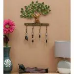 Kaptown Kreations Iron Handmade Multicolor Tree Hook Home Wall Art (16x3x15x) Inch