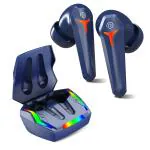 pTron Bassbuds Turbo 40ms Low Latency Gaming TWS Earbuds, AI-ENC Calls, 45H Playtime & BT 5.3 (Blue)