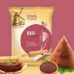 Jiwa Organic Ragi Flour, 5Kg (Pack of 5)