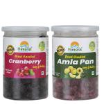 Himsrot Dried Candied Cranberry Dry Fruit Without Sugar with Amlapan Candy| High in Antioxidants| Healthy & Tasty 100% Natural| Indian Dry Fruits from Himalayas| Gluten Free -Colors Combo pack (200gm)