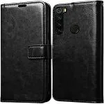 xvx Flip Cover for Mi Redmi Note 8 (Black, Pack of: 1)