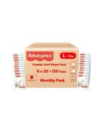 Fisher-Price Premium Care Diaper Pants, Diaper Pants, Super Absorption with wetness Indicator, AloeVera & Neem Extract (L)