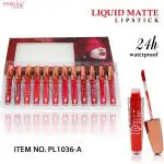 Pink line Multicolor Cream Lipsticks Matte Finish Long Lasting Lipstick, 96 Ml (Set Of 6)